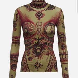 Marine Serre Geotic Tattoo too and leggings